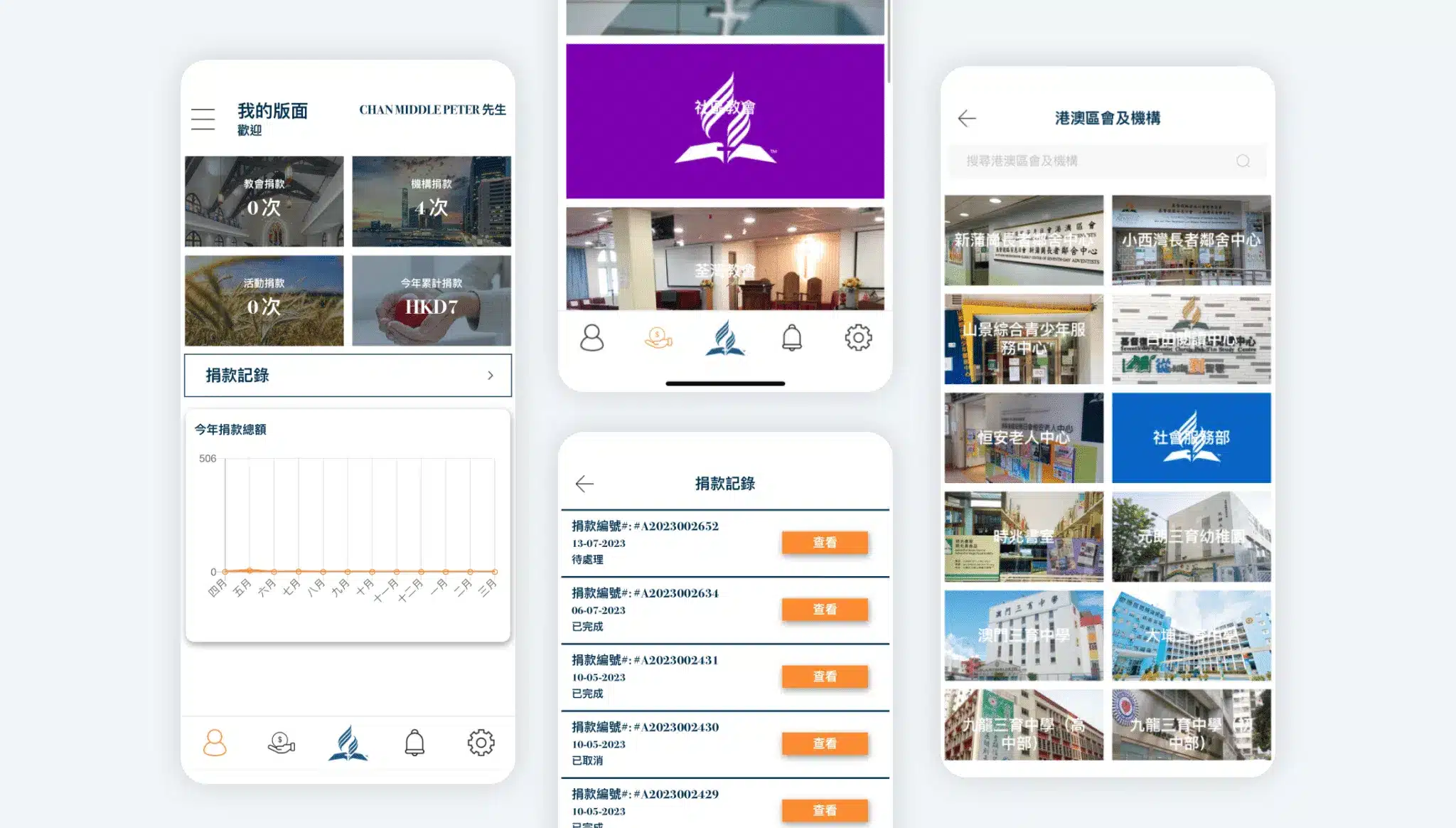 基督復臨安息日會港澳區會捐款系統開發及App開發 - Rovertech 案例分享