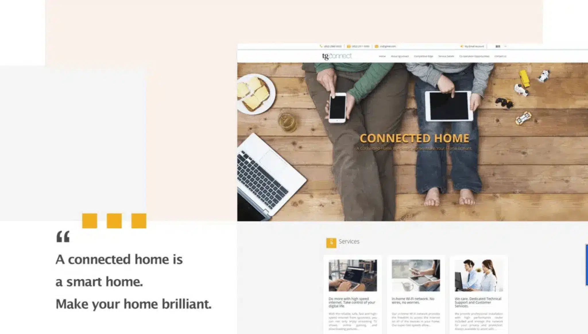 Towngas Telecommunications Website Design - Rovertech Case Study