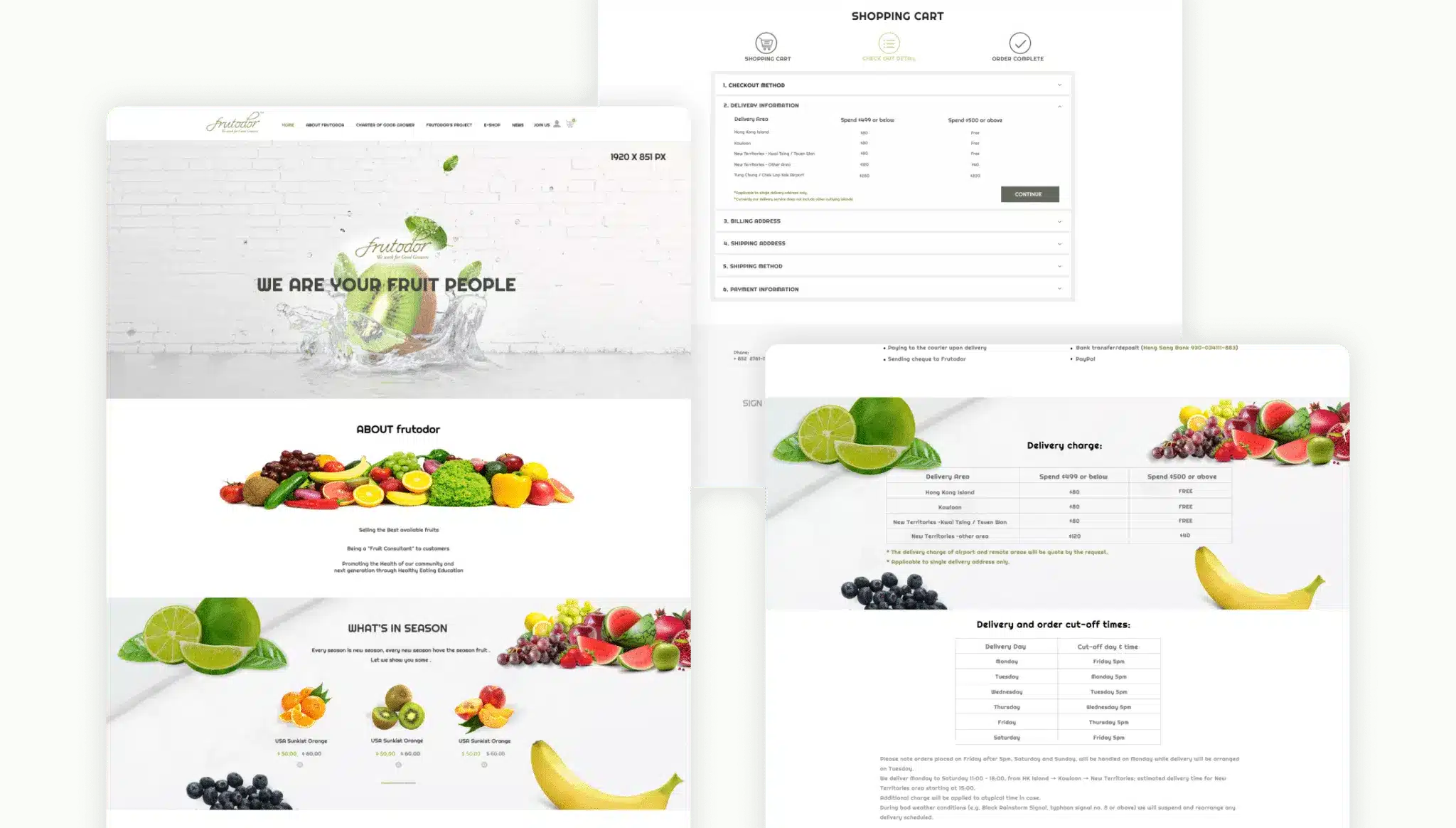 Rovertech 為 Frutodor Limited 網頁設計及網上商店開發