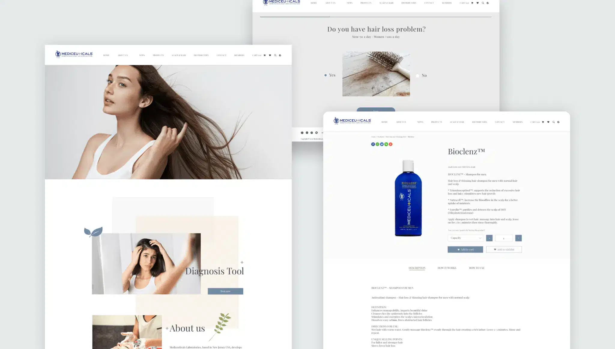 Rovertech 為 Mediceuticals Laboratories 網頁設計及網上商店開發