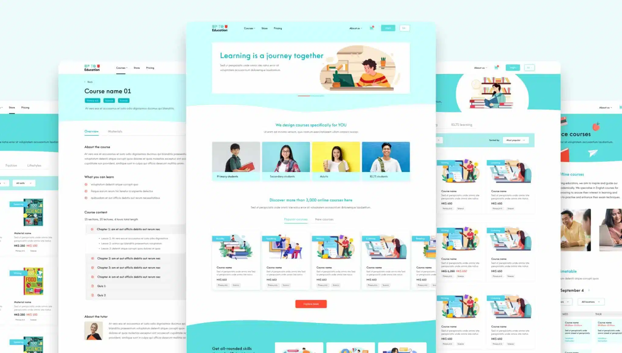 Rovertech 為 Up To U Education 教育平台網站設計及系統開發